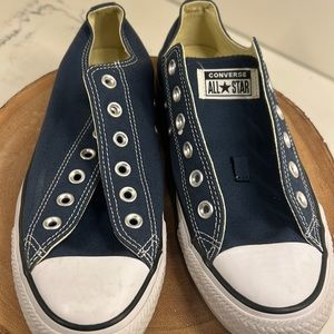 𝅺Converse All Star laceless slip on Navy size M 7.5 NWOT